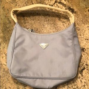 Baby blue mini authentic Prada handbag